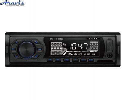 Автомагнитола MP3/SD/USB/FM бездисковый проигрыватель AKAI CA014A-6246U