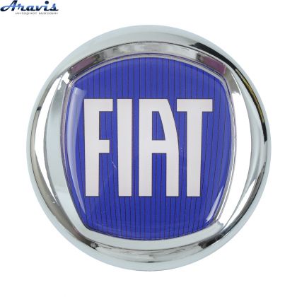 Эмблема Fiat Doblo Dukato Florino Scudo D119 пластик скотч синяя