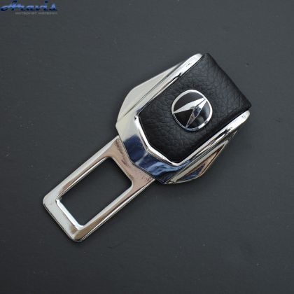 Заглушка ременя безпеки метал Acura цинк.сплав + шкіра FLY №2
