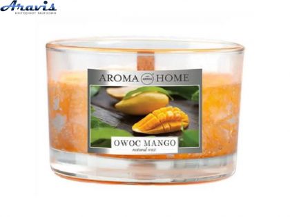 Ароматическая свеча 115g Aroma Home Natural Waxes Candle Mango Fruit Манго