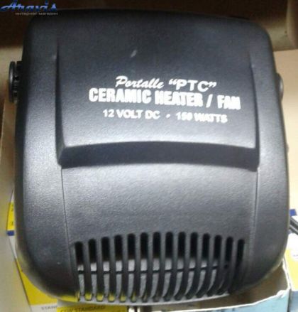 Тепловентилятор 24V 150W Cartoy HF-381 на ножке по длине изделия