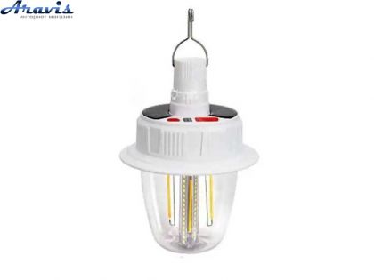 Светодиодная LED лампа с аккумулятором T38-COB+SMD(RGB) 2x18650 солнечная батарея крюк ЗУ Type-C