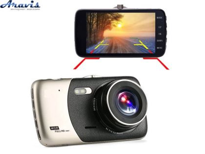 Відеореєстратор X600 LCD 4" Angel Lens камери 1080P Full HD металевий корпус
