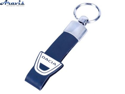 Брелок для ключей с резиновым ремешком Dacia чёрный