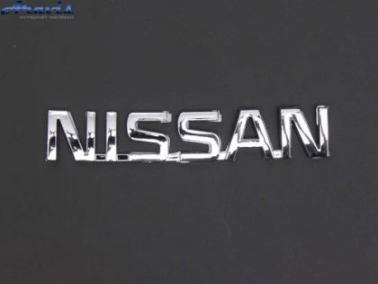 Эмблема надпись NISSAN 120х22мм скотч 3M