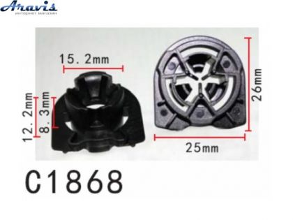 Гайки C1868 карти обшивки Салону Audi Volkswagen Skoda Seat 8V0868243,8V0-868-243,20103 100шт