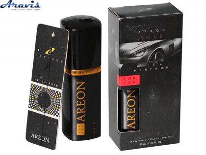 Ароматизатор Areon Car Perfume 50ml Black Silver в пластике AP02
