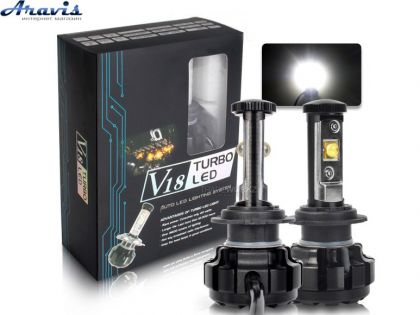 Автомобільні світлодіодні LED лампи H3 Tubo Led V18/ETI/30W/6000K/IP68/12-24v