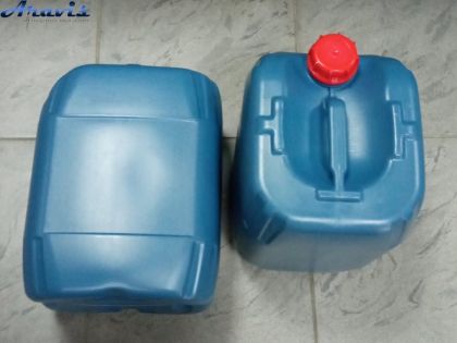 Каністра пластикова 20л Блакитна полімерний матеріал щільна для нафти продуктів ДЕРЖСТАНДАРТ HDPE-02