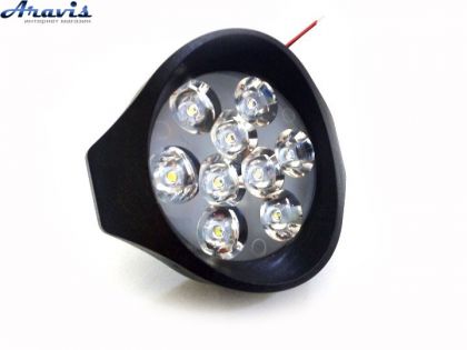Додаткові світлодіодні фари LED Лідер 166-27W 27W круглі дальній