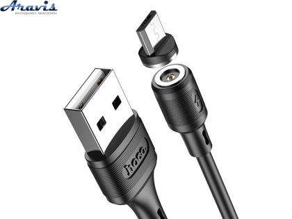 Кабель USB-Type C Hoco X52 Sereno magnetic 1 м (3,0 А) Black Магнитный