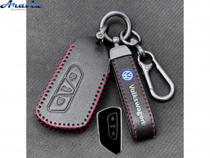 Чехол для ключа Volkswagen №8 3 кнопки ID3.ID4.ID6
