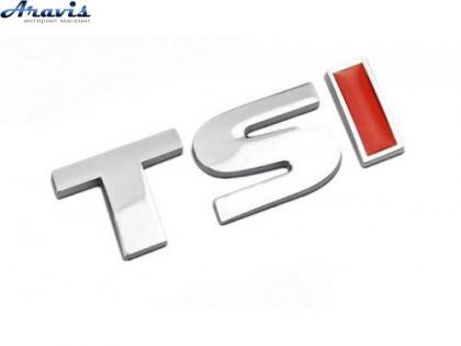 Эмблема надпись TSI на багажник(I красная) Passat 2015-2019 50х17мм 3G0853675MJZQ