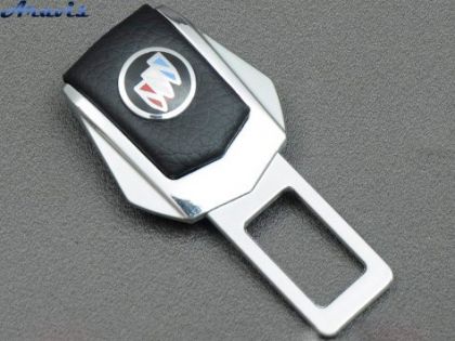 Заглушка ременя безпеки метал Buick цинк.сплав + шкіра FLY №2