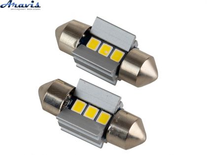 Лампочка світлодіодна софітна Pulso LP-66028 SV8.5 T11x28mm 3SMD-2835 210Lm