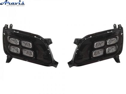 Протитуманні фари LED KIA Optima K5 2013-15 KA-687-LED/DRL з проводкою