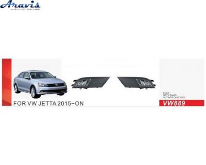 Протитуманні фари Volkswagen Jetta 2014-18 VW-889 H8-12V35W з проводкою