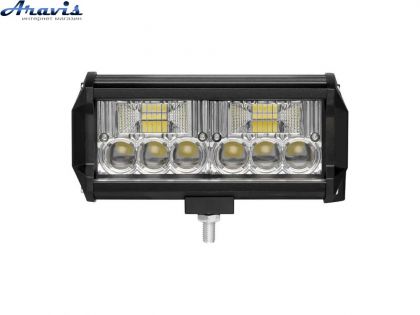 Дополнительные светодиодные фары LED прямоугольные 36W 165*85*65mm (16LED) 10-30V з Лінзою 1шт JR-K-36W ближний+дальний