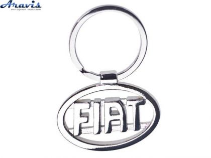 Брелок для ключів металевий дешевий Fiat CN