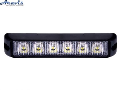 Повторювач габариту 6 LED 12V white AG-ZWD-BSHK-6/W