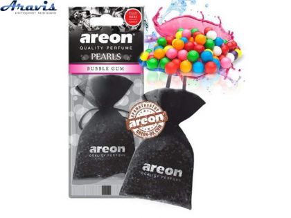 Ароматизатор Areon мешочек с гранулами Bubble Gum черный ABP03