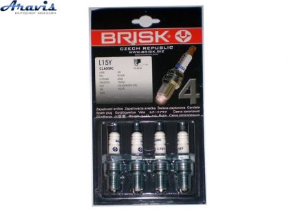 Свечи зажигания Brisk L15Y.4B Classic Зазор-0.8мм ключ-21 ВАЗ 2101-07 Таврия Смысл 1312 Долгая