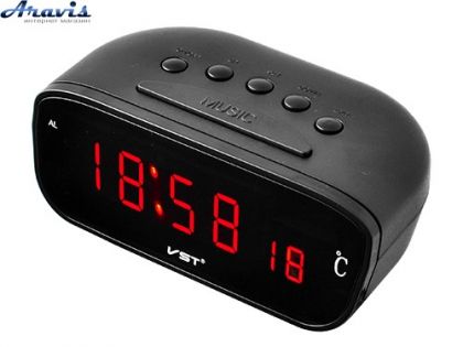 Часы с термометром PTVS 803-1 на батарейках