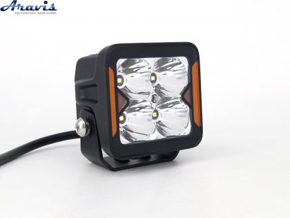 Додаткові світлодіодні фари LED WL SQ-102 DLX 3" SP+DRL 4L-20W OSR