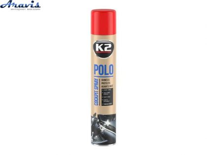 Полироль торпеды спрей 750ml K2 Polo Strawberry Клубника K4071