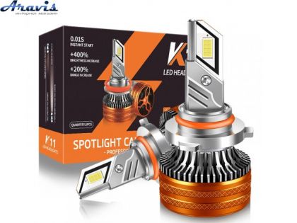 Автомобільні світлодіодні LED лампи H1 80w/13000lm K11 3570 Chip 6000K+400% 9-16V