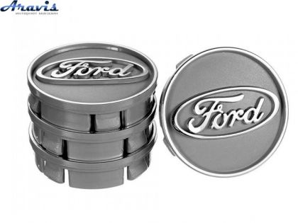 Ковпачки на диски Ford 60x55 чорний ABS пластик 4шт 50040