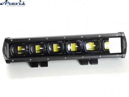 Светодиодная LED балка люстра на крышу авто Лидер 60W Black Line 6D 4067 ближний