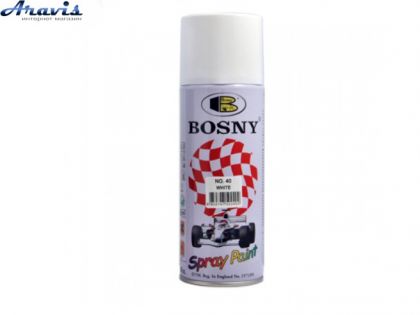 Краска белая глянец Bosny №40 400мл