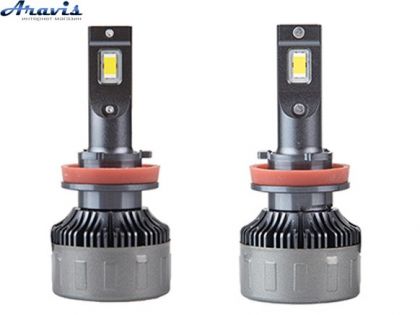 Автомобільні світлодіодні LED лампи Pulso M5/H8/H9/H11/H16/LED-chips CSP/9-16v/2*70w/16000Lm/6500K (M5-H8/H9/H11/H16)