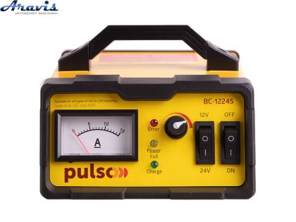 Зарядное устройство для автомобильного аккумулятора Pulso BC-12245 12-24В