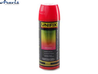 Краска флуоресцентная красная Unifix №951062 400мл