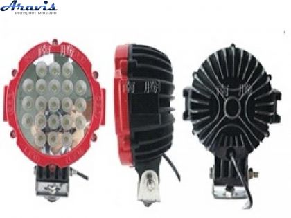 Додаткові світлодіодні фари LED Круглі 63W 160*86mm (3W*21) 10-30V 62-63W 2697 дальній