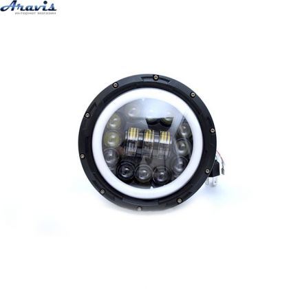 Додаткові світлодіодні фари LED Лідер 60W Ø 7"12Led лінза круглі