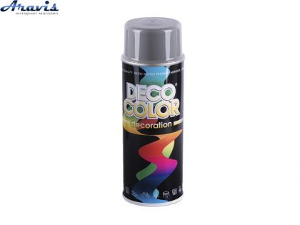 Краска аэрозольная серая Deco Color Decoration RAL7005/720903 400мл