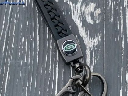 Брелок для ключів плетений з карабіном Land Rover