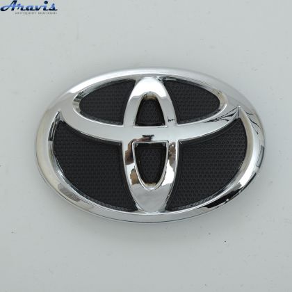 Эмблема Toyota Corolla 2009-2013 140х95мм пластик 6 пукли передняя в сборе