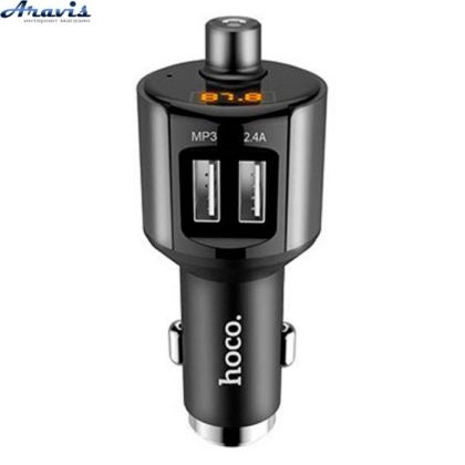 FM модулятор с Bluetooth Hoco E19 + автомобильное зарядное устройство 2 USB