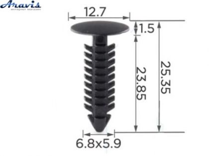 Кліпси C0007 обшивки Салону OEM N804448,10353 100шт