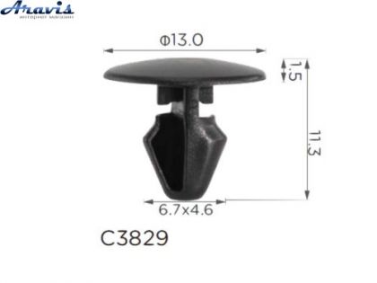 Клипсы C3829 крепеж уплотнителя двери крышки Багажника Volvo 30648194,10709 100шт