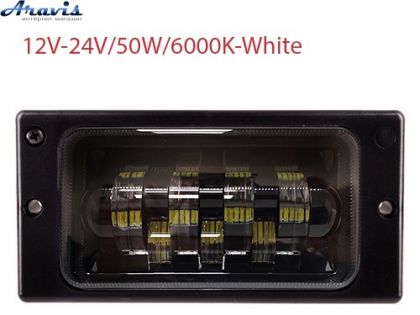 Протитуманні фари LED LADA/2110-14/LD-519 L3-W/12-24V/50W/7LED-6000K