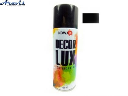 Краска черный глянец Nowax NX48010 450мл