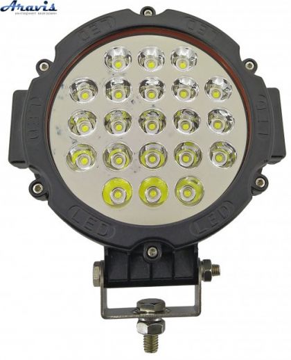 Дополнительные светодиодные фары LED Лидер 62-63W 63W круглые ближний