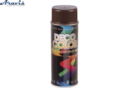 Краска аэрозольная коричневая Deco Color Decoration RAL8011/62008/720132 400мл