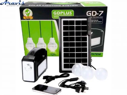 Портативная солнечная станция GDPlus GD-7 7500mAh