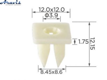 Кліпси C0026 самонарізна OEM 9018905013,MS480002,9018905015,9018905037,90189-05013,14630 100шт